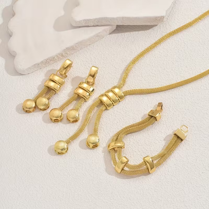 Golden Mesh Elegance Set