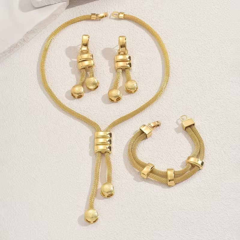 Golden Mesh Elegance Set