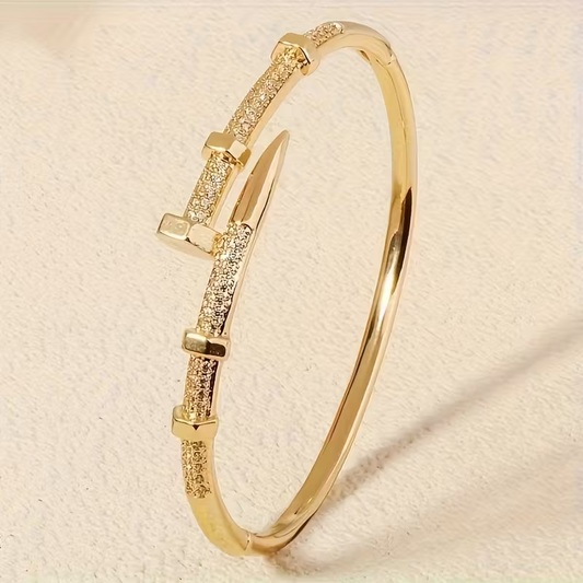 Golden Spark Cuff Bracelet