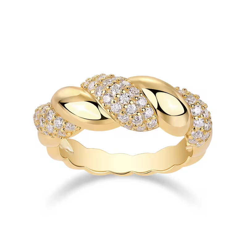 Golden Braid Ring