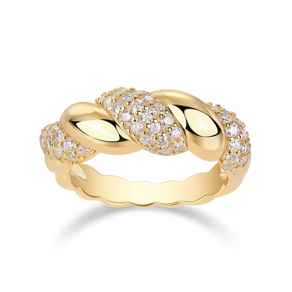 Golden Braid Ring