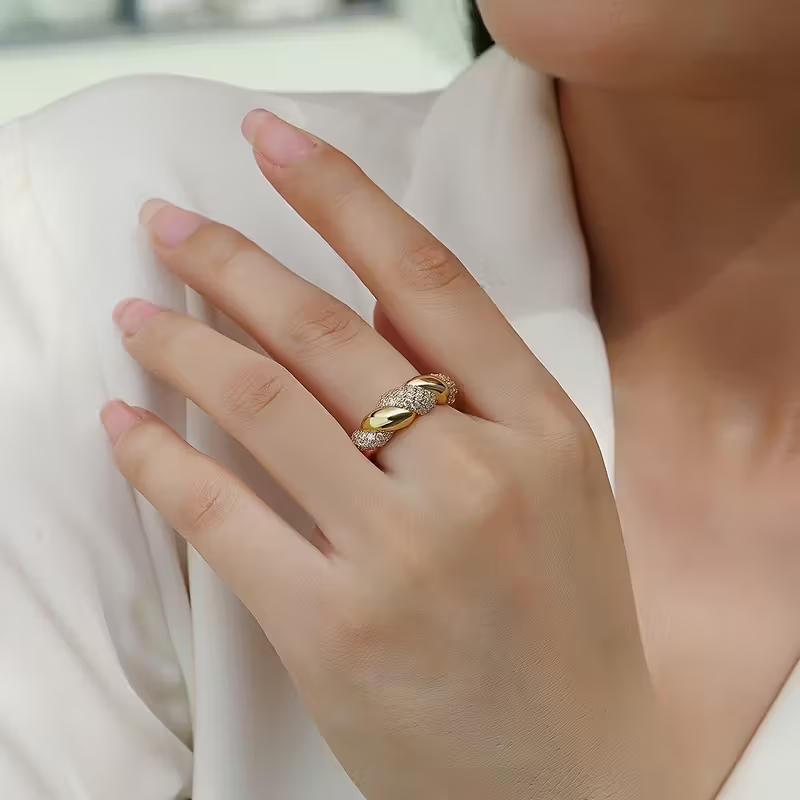 Golden Braid Ring