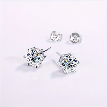 Golden Zirconia Studs