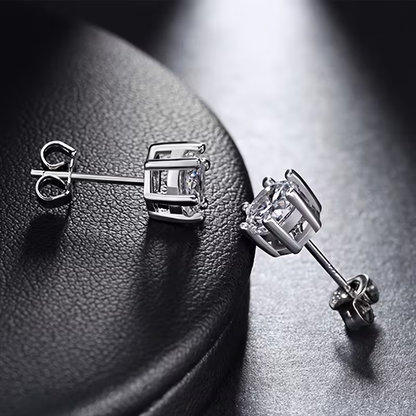 Golden Zirconia Studs