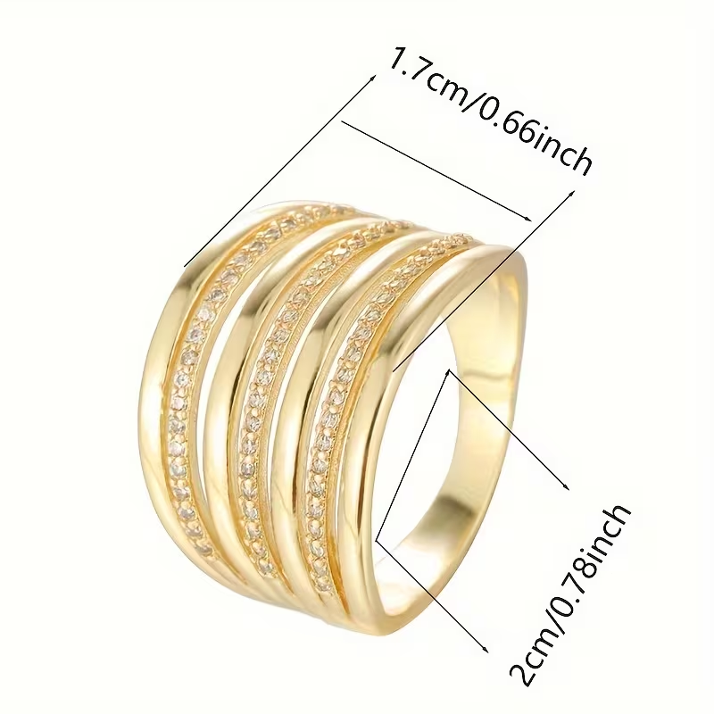 Cascade Zirconia Ring