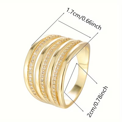 Cascade Zirconia Ring