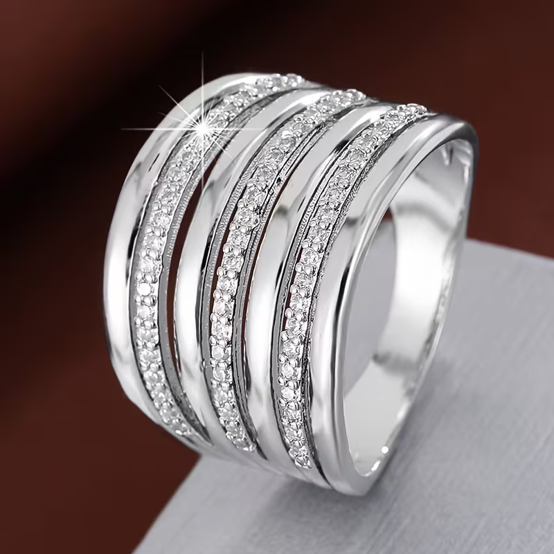 Cascade Zirconia Ring