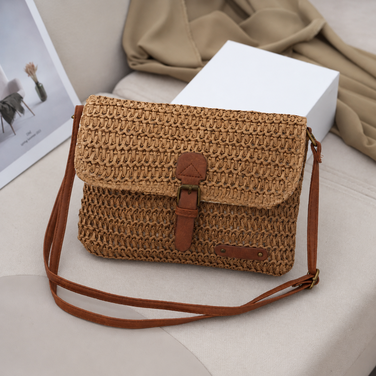 Evelyn | Woven Crossbody Bag