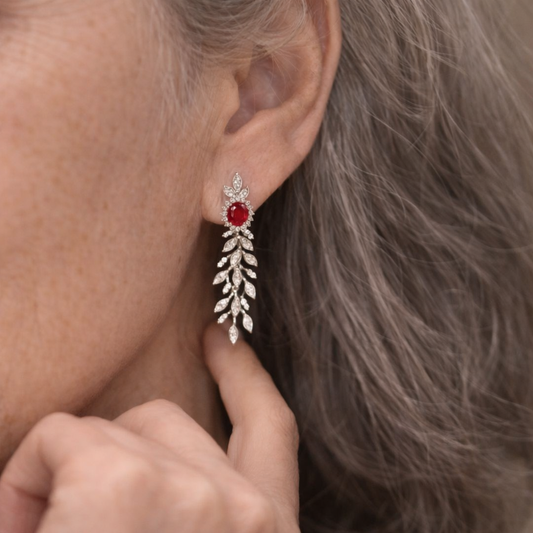 Crimson Vine Earrings