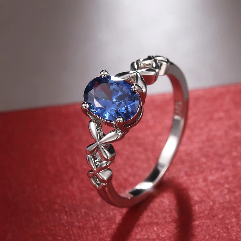 Vintage Blue Glow Ring