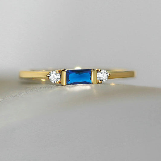 Blue Stone Gold Ring