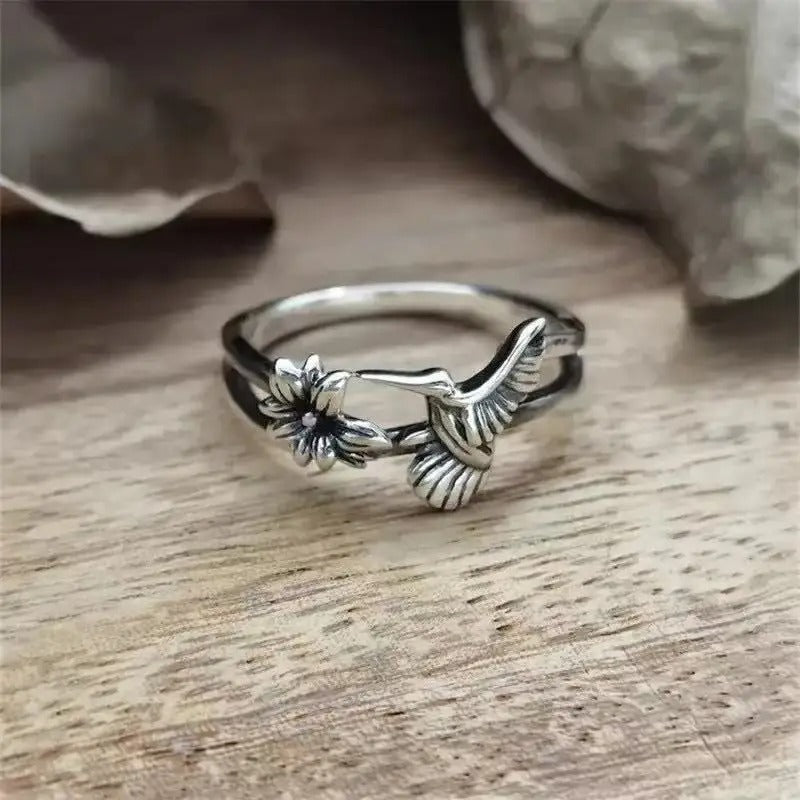 Vintage Hummingbird Ring