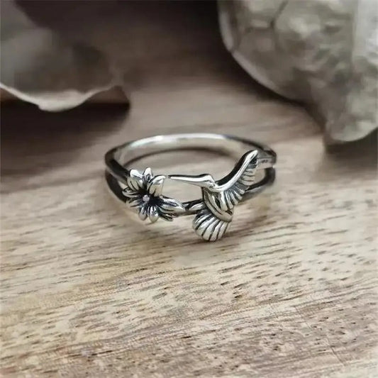 Vintage Hummingbird Ring