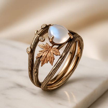 Moonstone Aura Ring