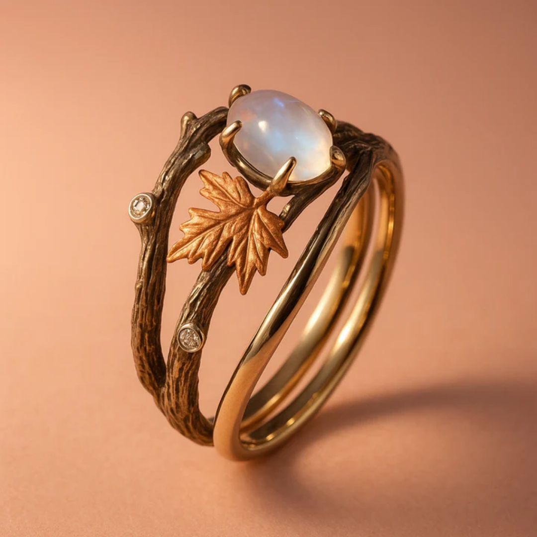 Moonstone Aura Ring