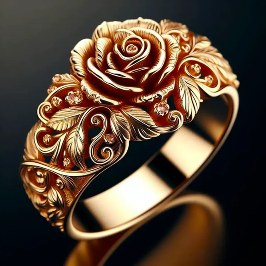 Golden Petal Ring