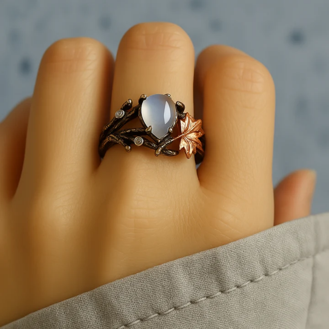 Moonstone Aura Ring