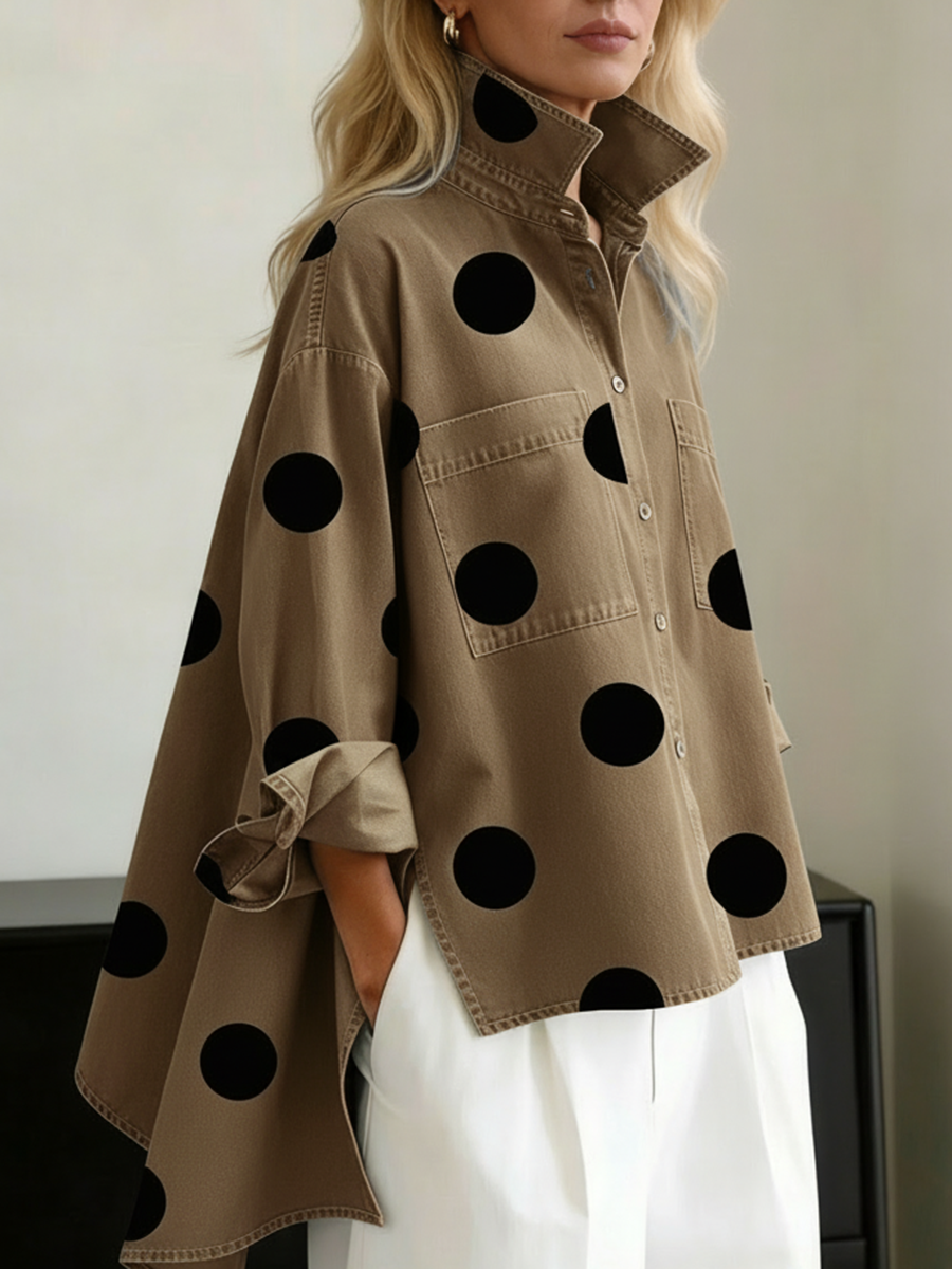 Paige | Polka Dot Overshirt
