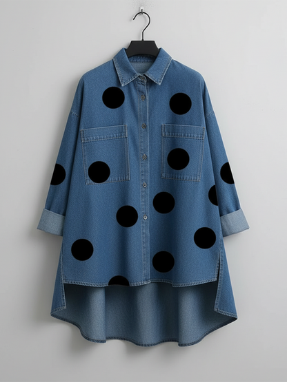 Paige | Polka Dot Overshirt