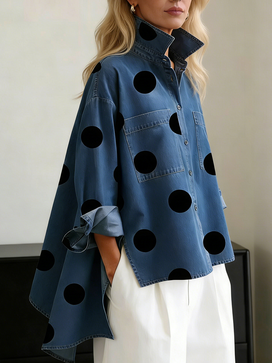 Paige | Polka Dot Overshirt