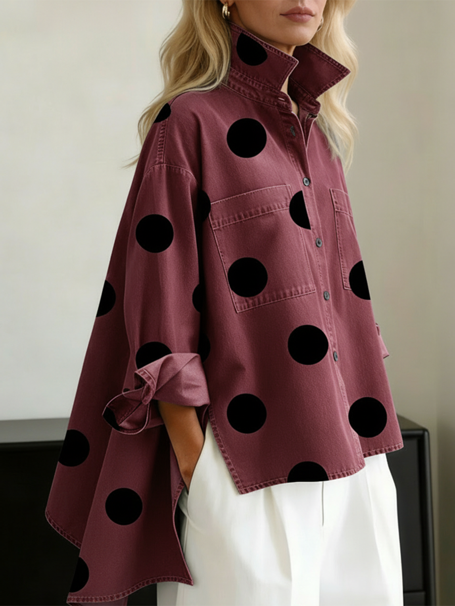 Paige | Polka Dot Overshirt