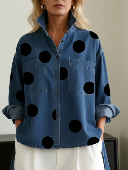 Paige | Polka Dot Overshirt