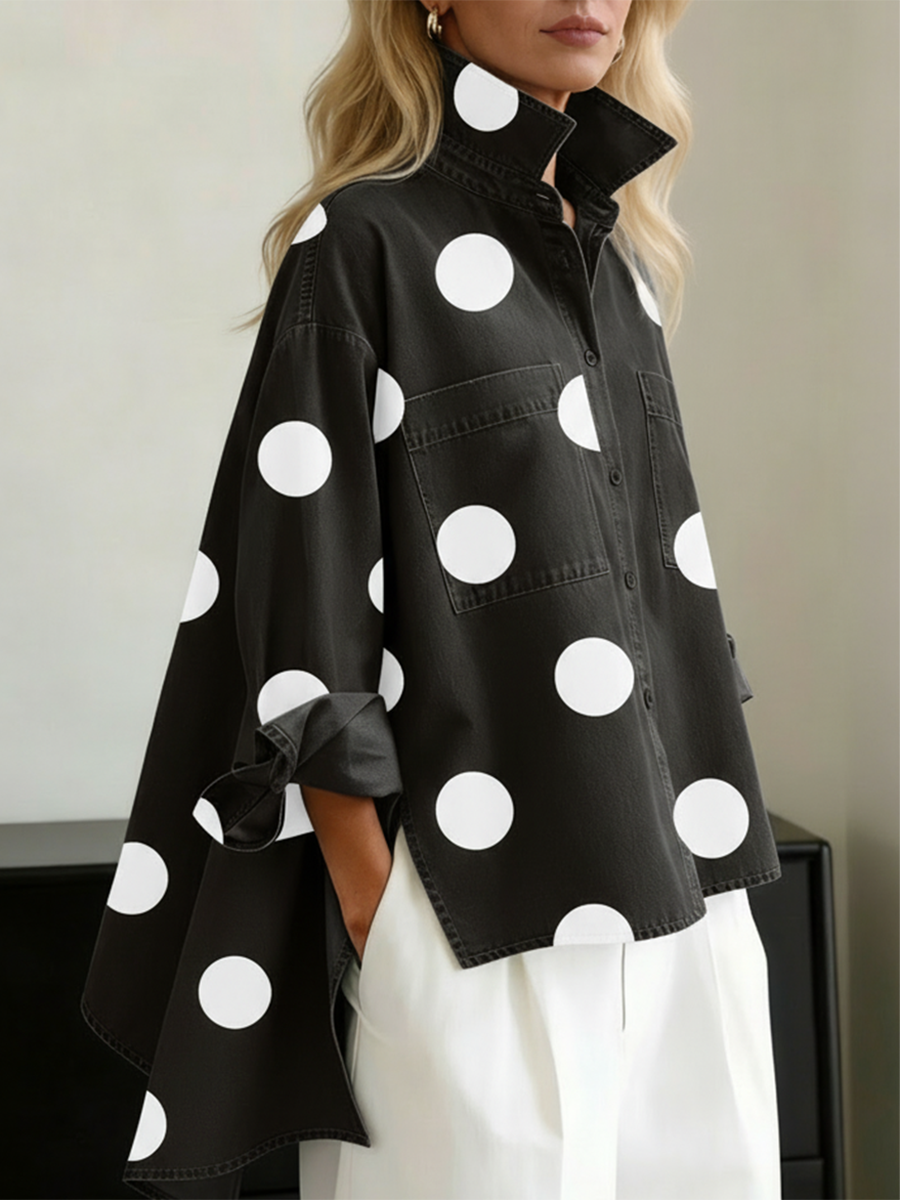 Paige | Polka Dot Overshirt