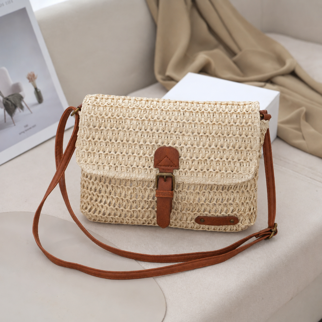 Livia | Woven Crossbody Bag