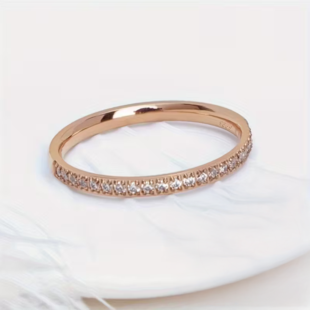 Golden Slim Band Ring