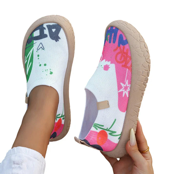 Zyna | Printed Slip-On Shoes