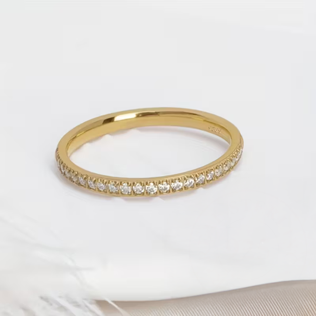 Golden Slim Band Ring
